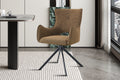 Chaise Billy pivotante Tissu Rouille