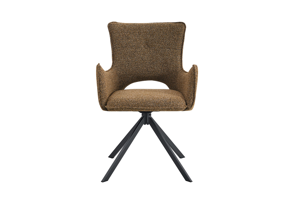 Chaise Billy pivotante Tissu Rouille