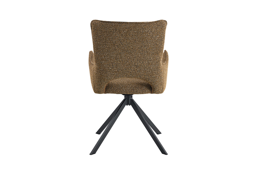Chaise Billy pivotante Tissu Rouille