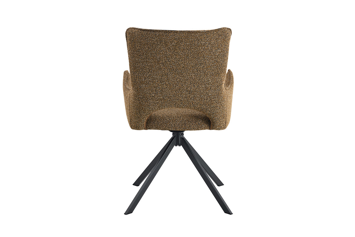Chaise Billy pivotante Tissu Rouille