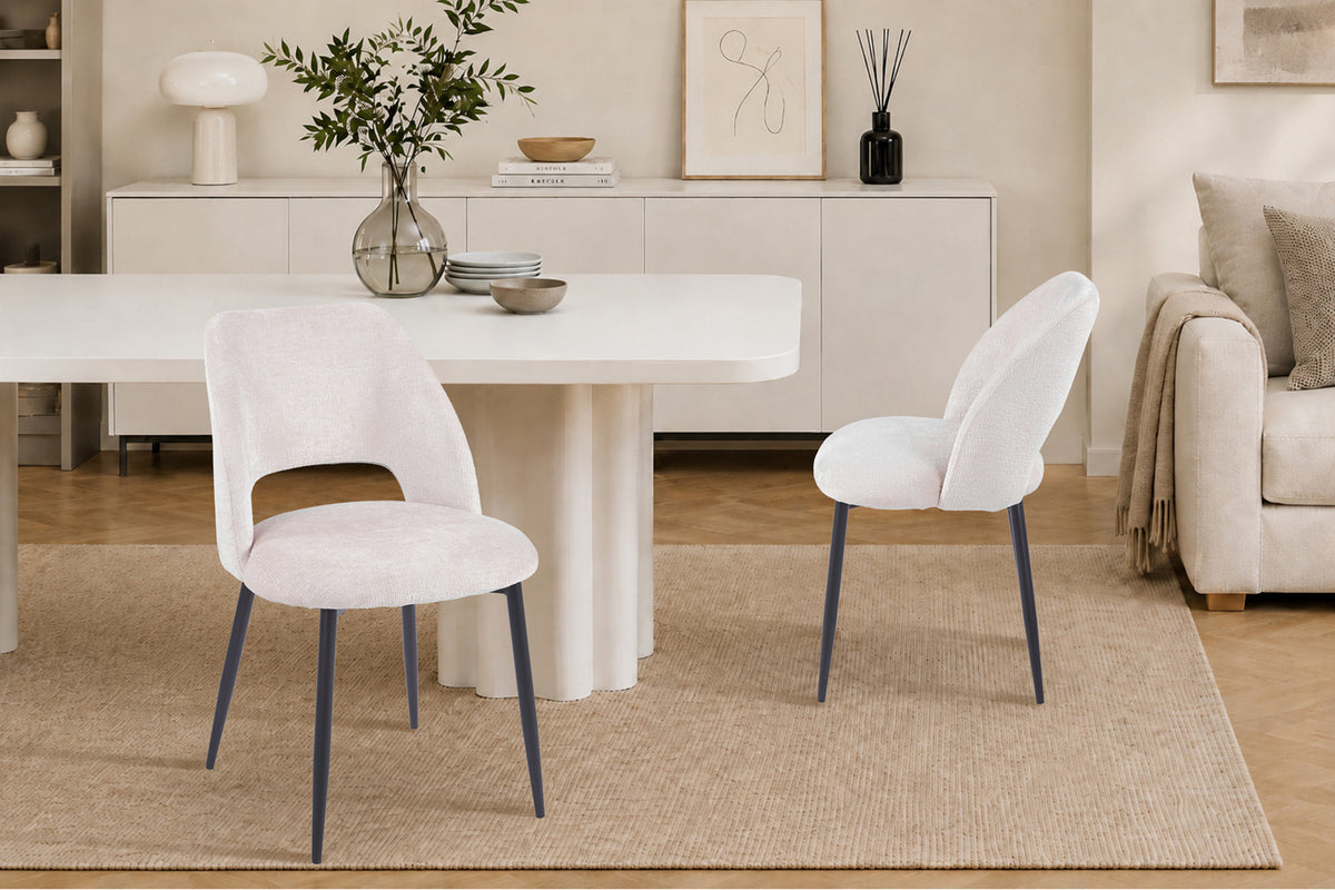 Chaise Arlo Tissu Perfect Harmony 02 Ecru