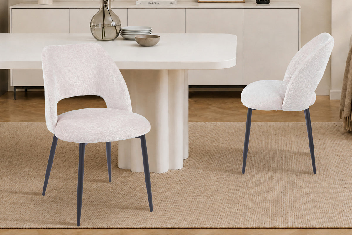 Chaise Arlo Tissu Perfect Harmony 02 Ecru - vue 2