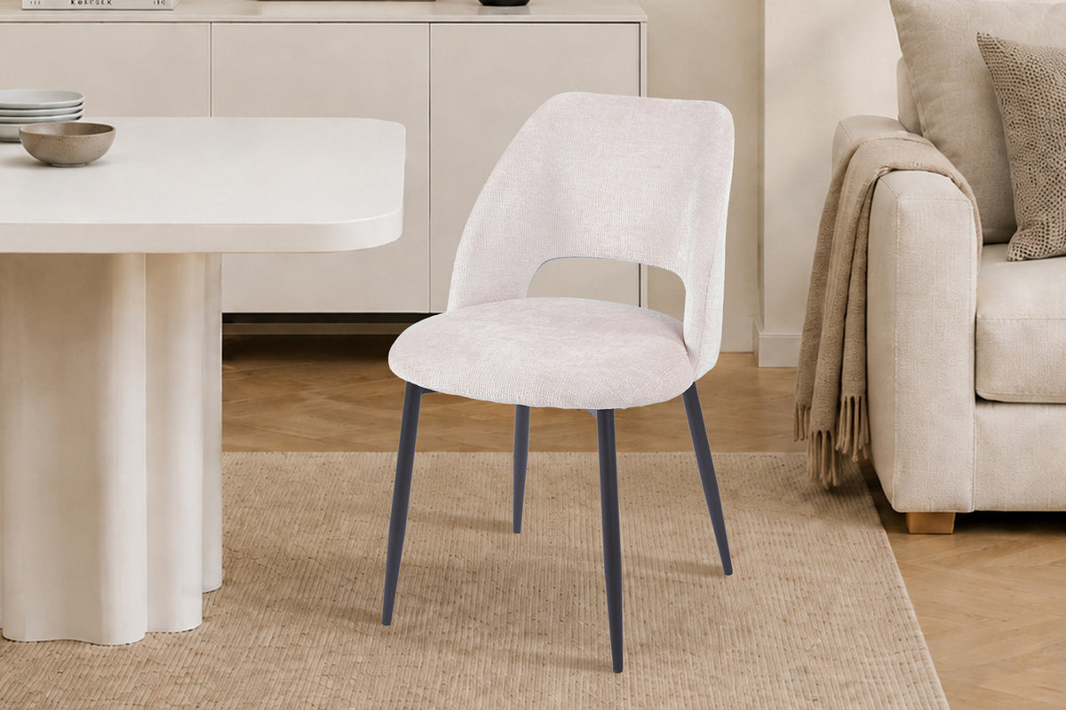 Chaise Arlo Tissu Perfect Harmony 02 Ecru - vue 3