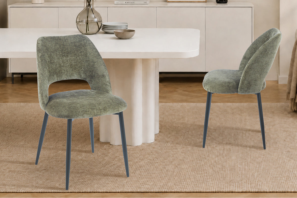 Chaise Arlo Tissu Perfect Harmony 39 Vert - vue 2