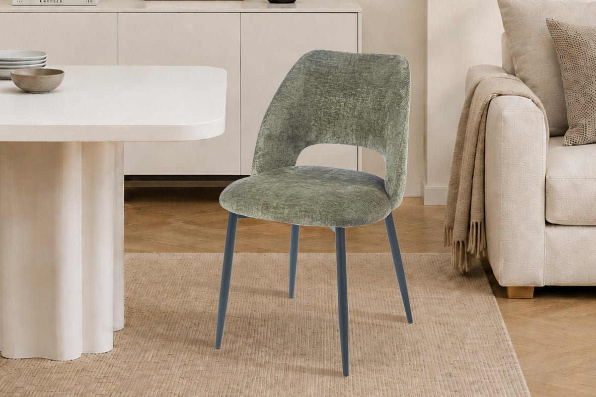 Chaise Arlo Tissu Perfect Harmony 39 Vert - vue 3