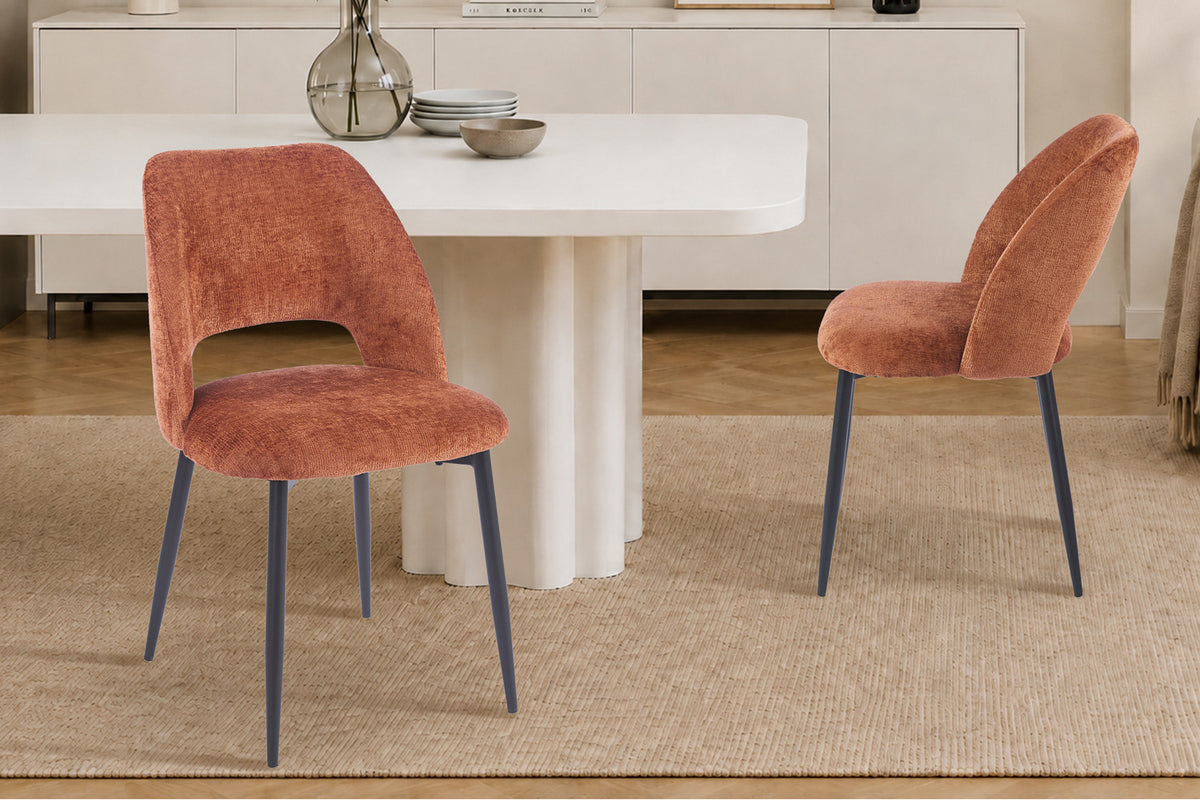 Chaise Arlo Tissu Perfect Harmony 52 Rouille - vue 2