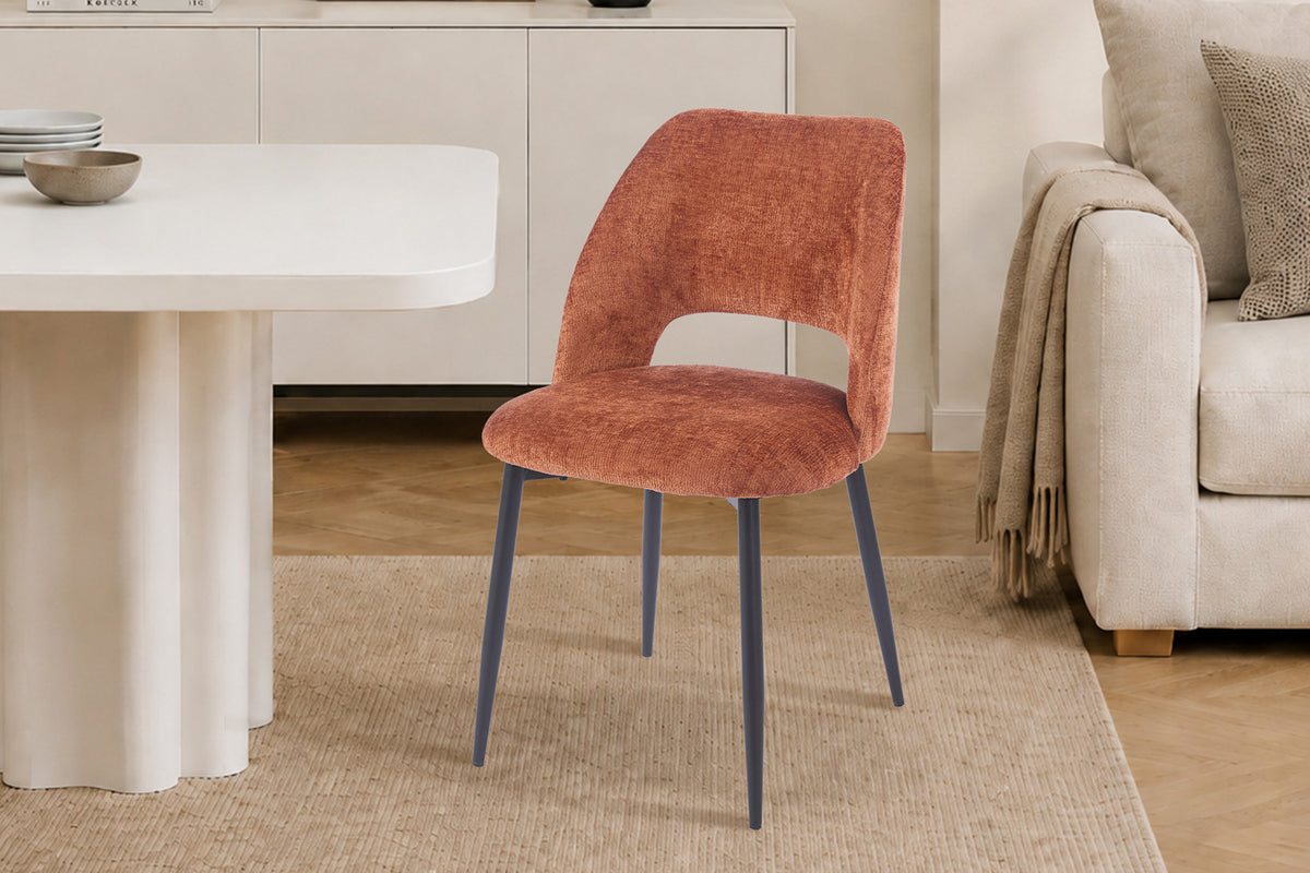 Chaise Arlo Tissu Perfect Harmony 52 Rouille - vue 3
