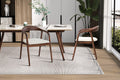Chaise Claire Frêne Noyer Tissu Beige