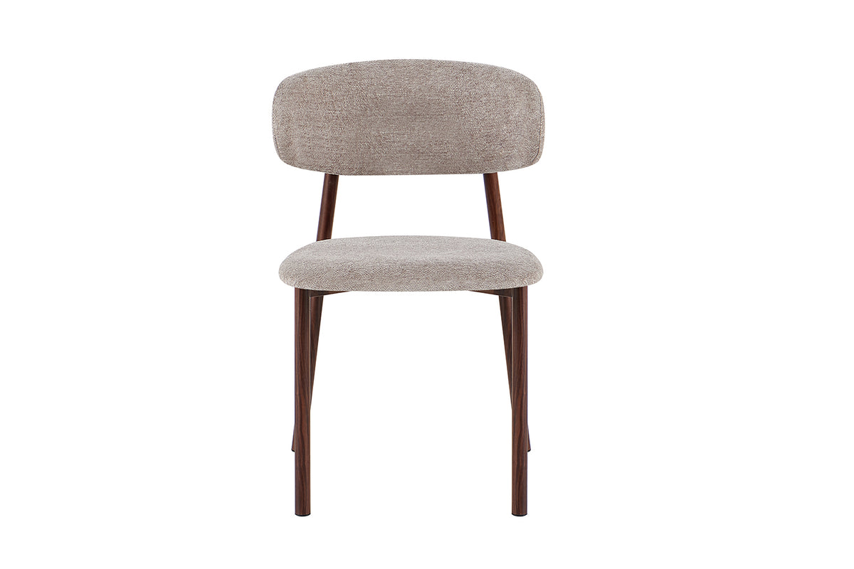 Chaise Coco Noyer – Tissu Sable
