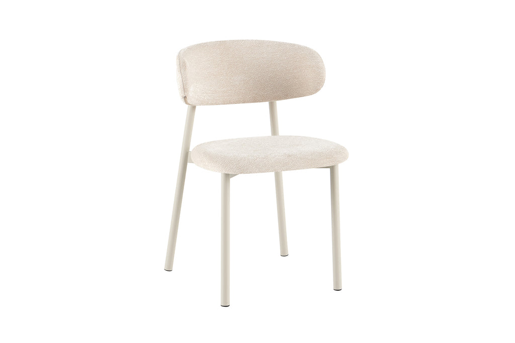 Chaise Coco Gris – Tissu Beige