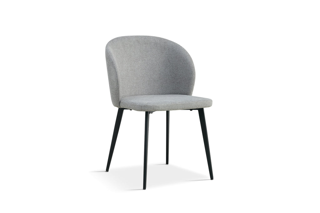 Chaise Toledo Tissu Gris clair