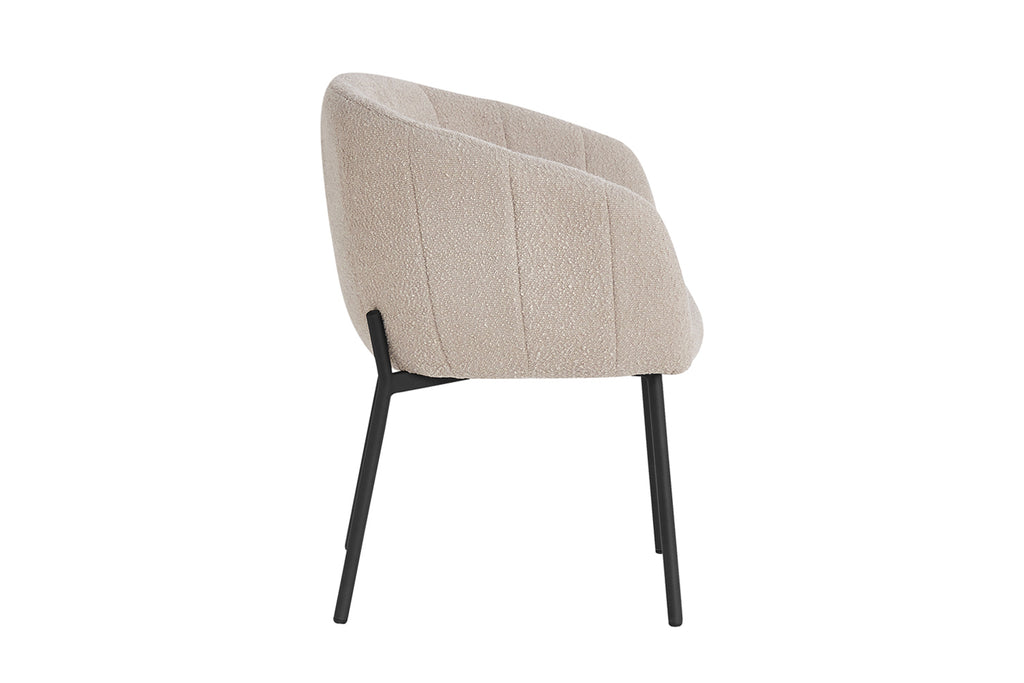 Chaise Sevilla Bouclé Sable