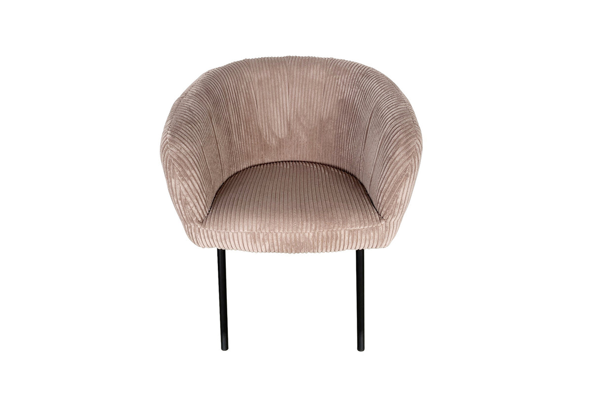 Chaise Sevilla velours côtelé Sable