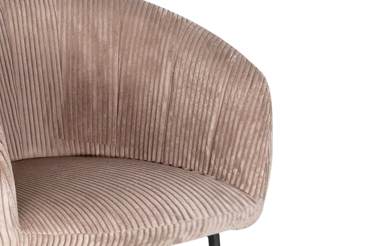 Chaise Sevilla velours côtelé Sable