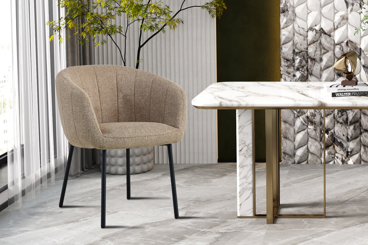 Chaise Sevilla Tissu Sable