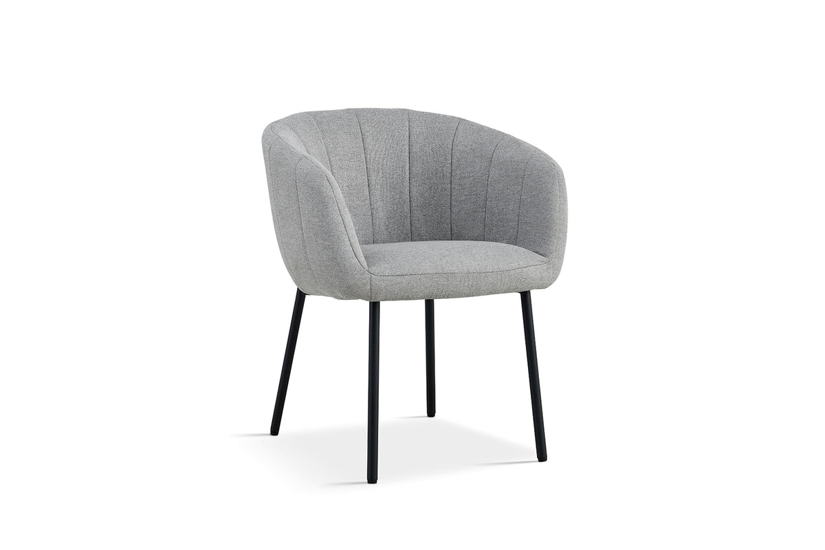 Chaise Sevilla Tissu Gris clair