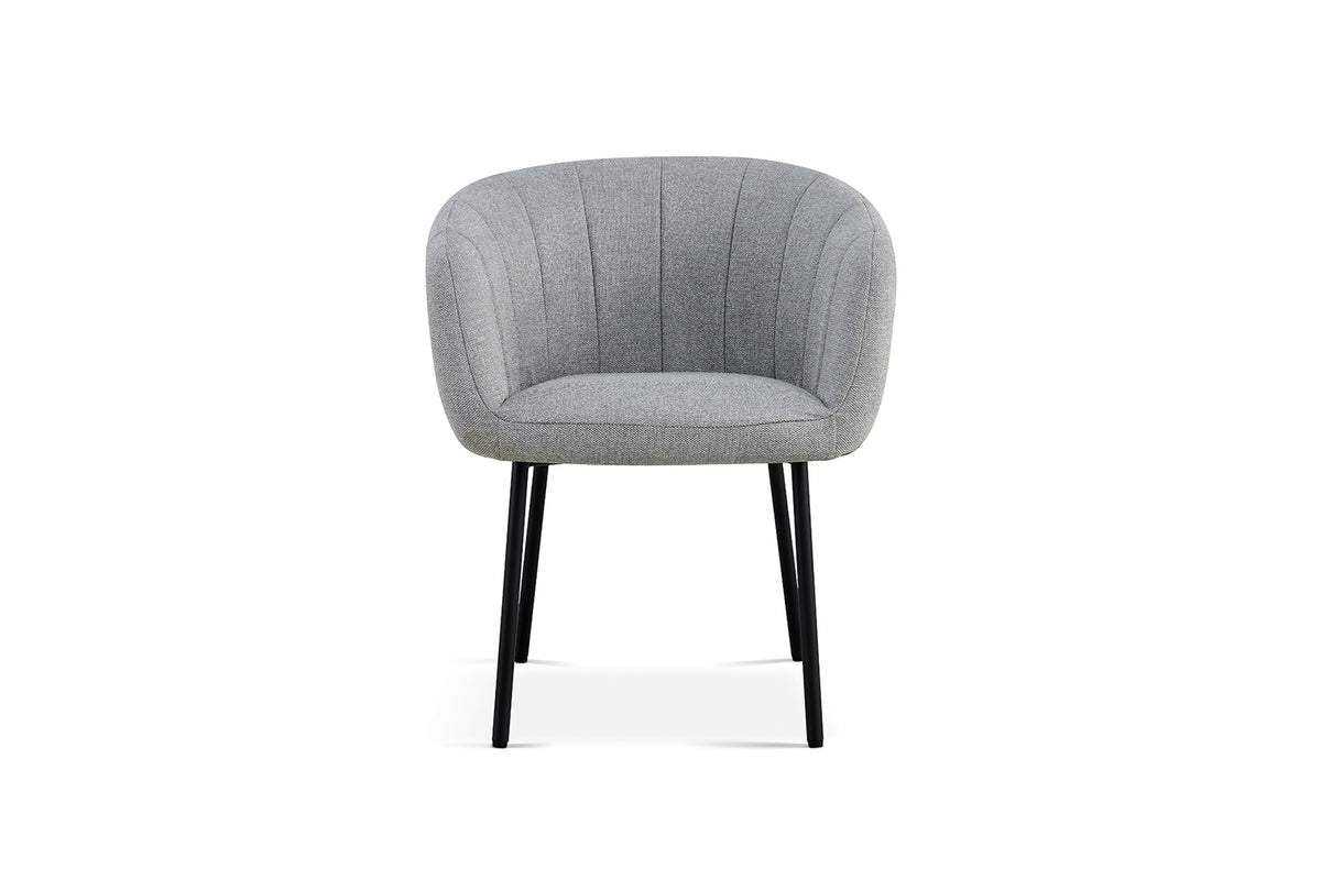 Chaise Sevilla Tissu Gris clair