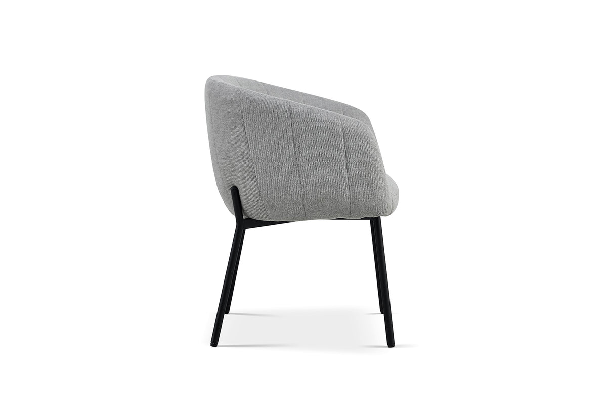 Chaise Sevilla Tissu Gris clair