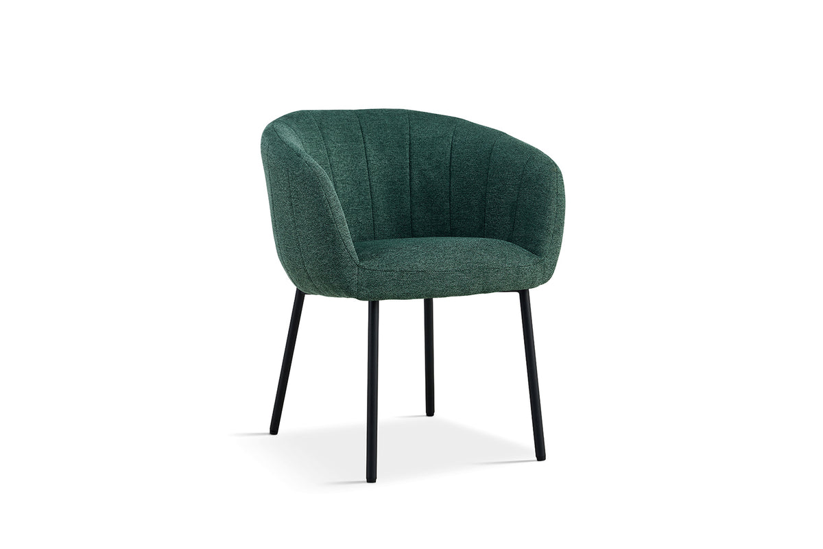 Chaise Sevilla Tissu Vert