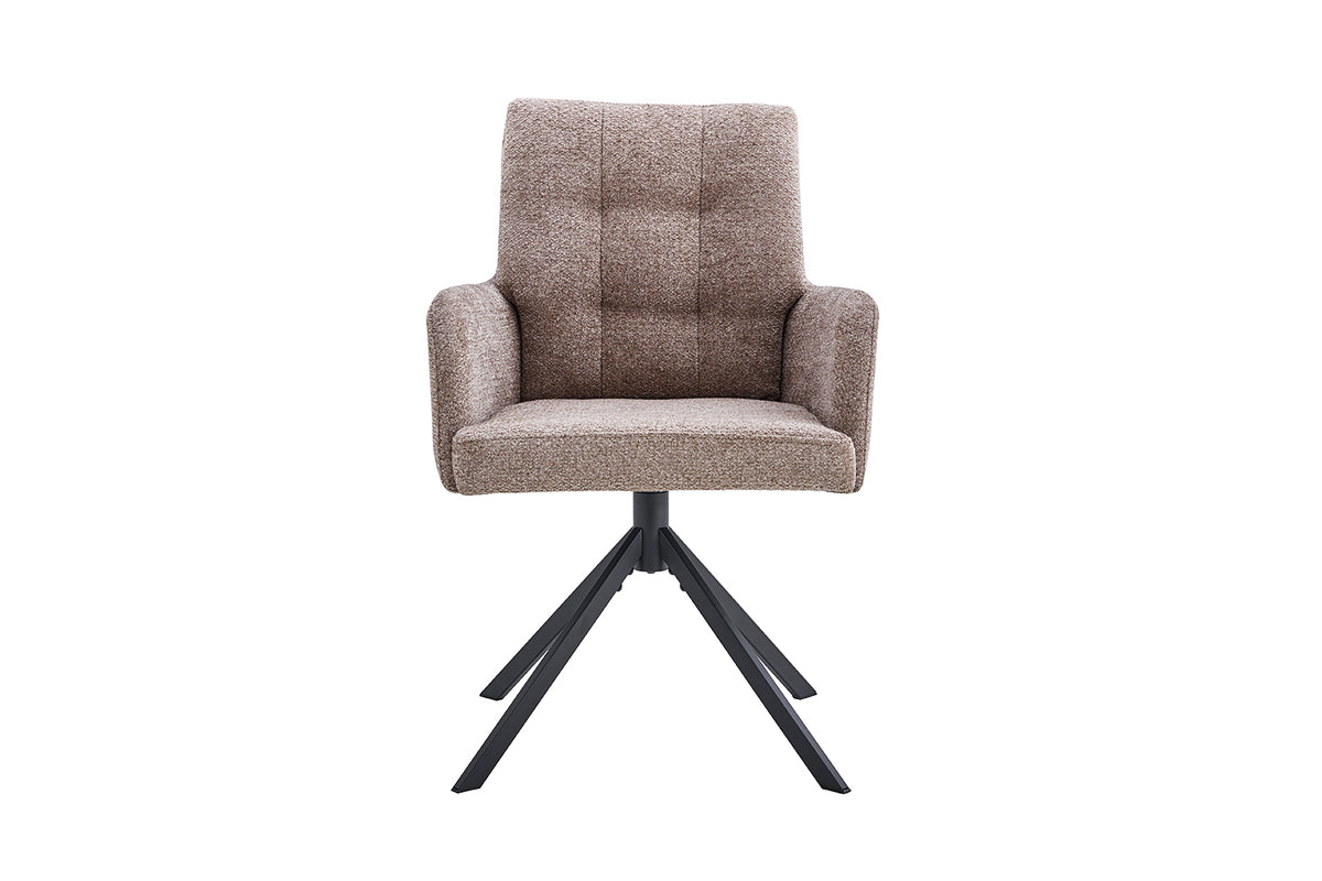 Chaise Granada pivotante Tissu Sable