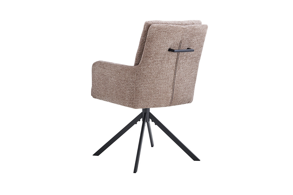 Chaise Granada pivotante Tissu Sable