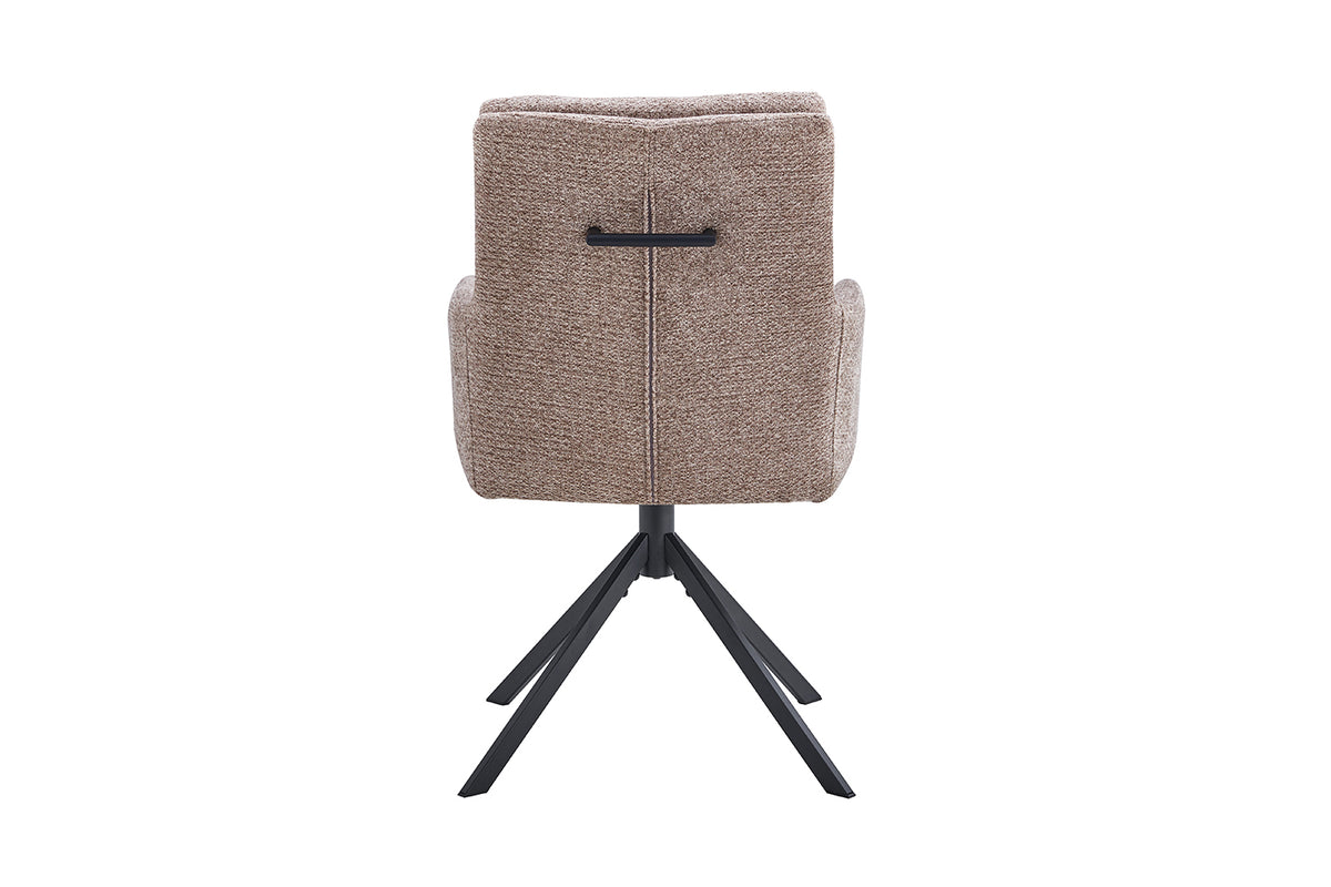 Chaise Granada pivotante Tissu Sable