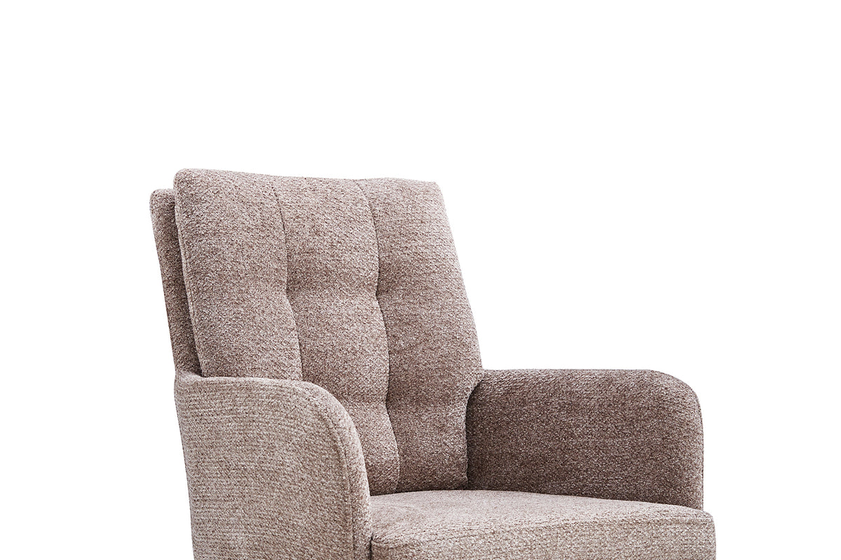 Chaise Granada pivotante Tissu Sable