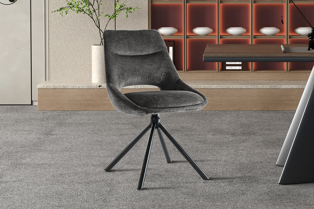 Chaise Dante Tissu Gris