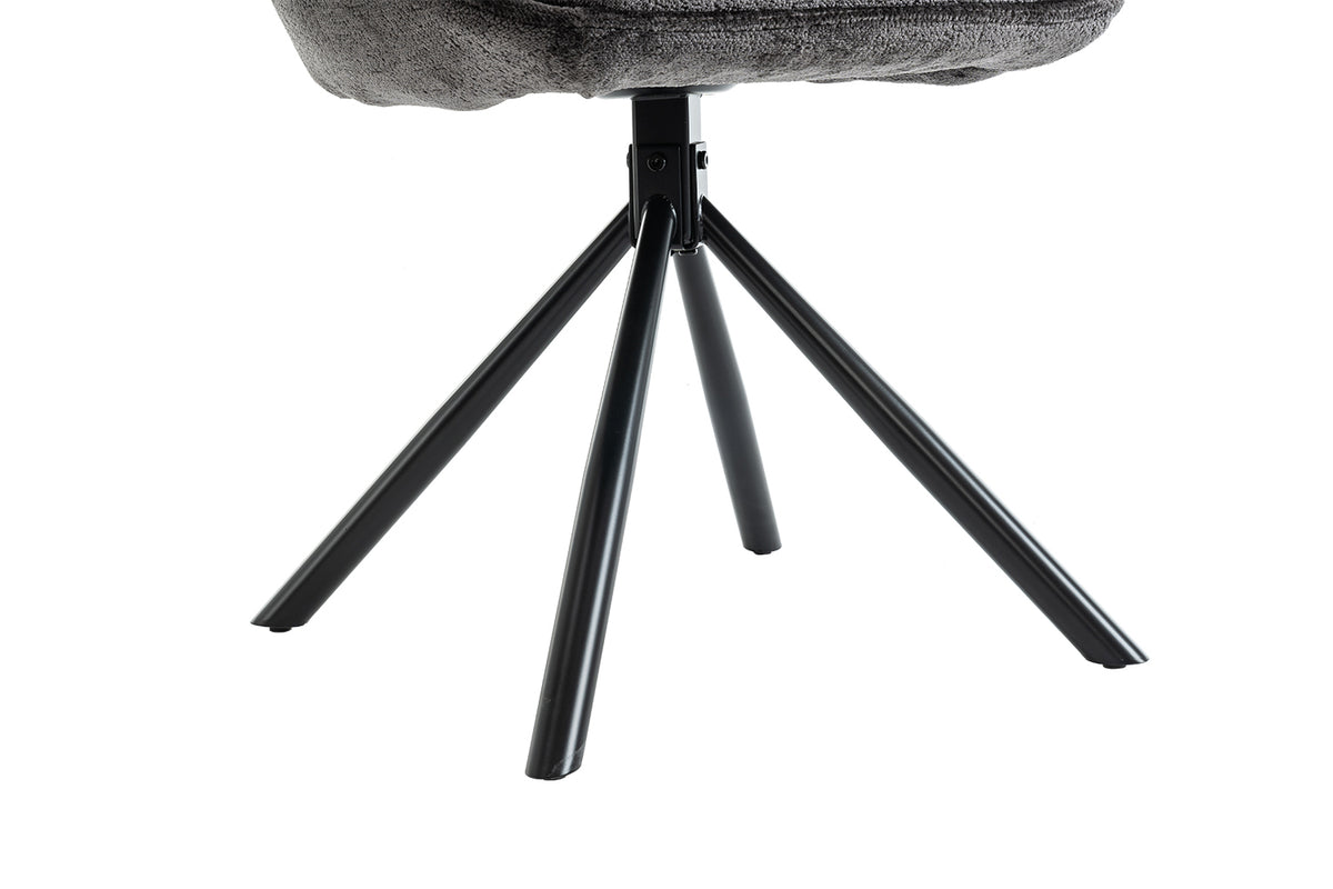 Chaise Dante Tissu Gris