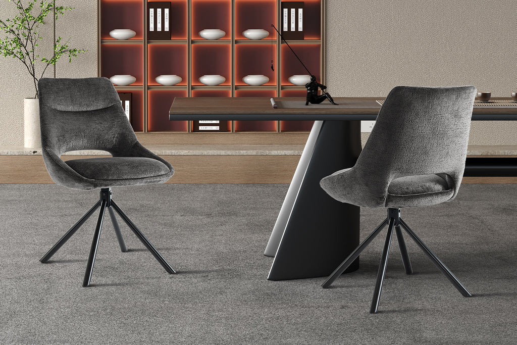 Chaise Dante Tissu Gris