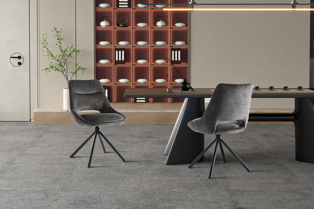 Chaise Dante Tissu Gris