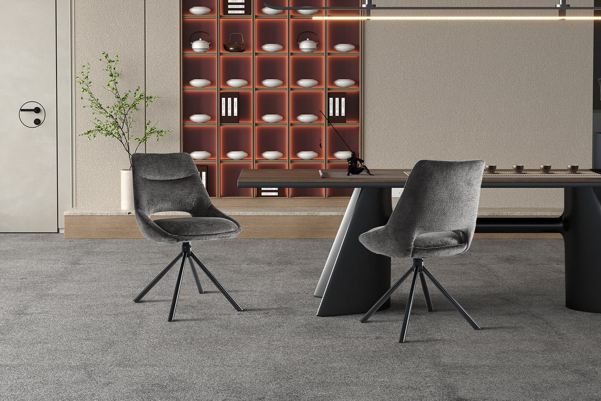 Chaise Dante Tissu Gris
