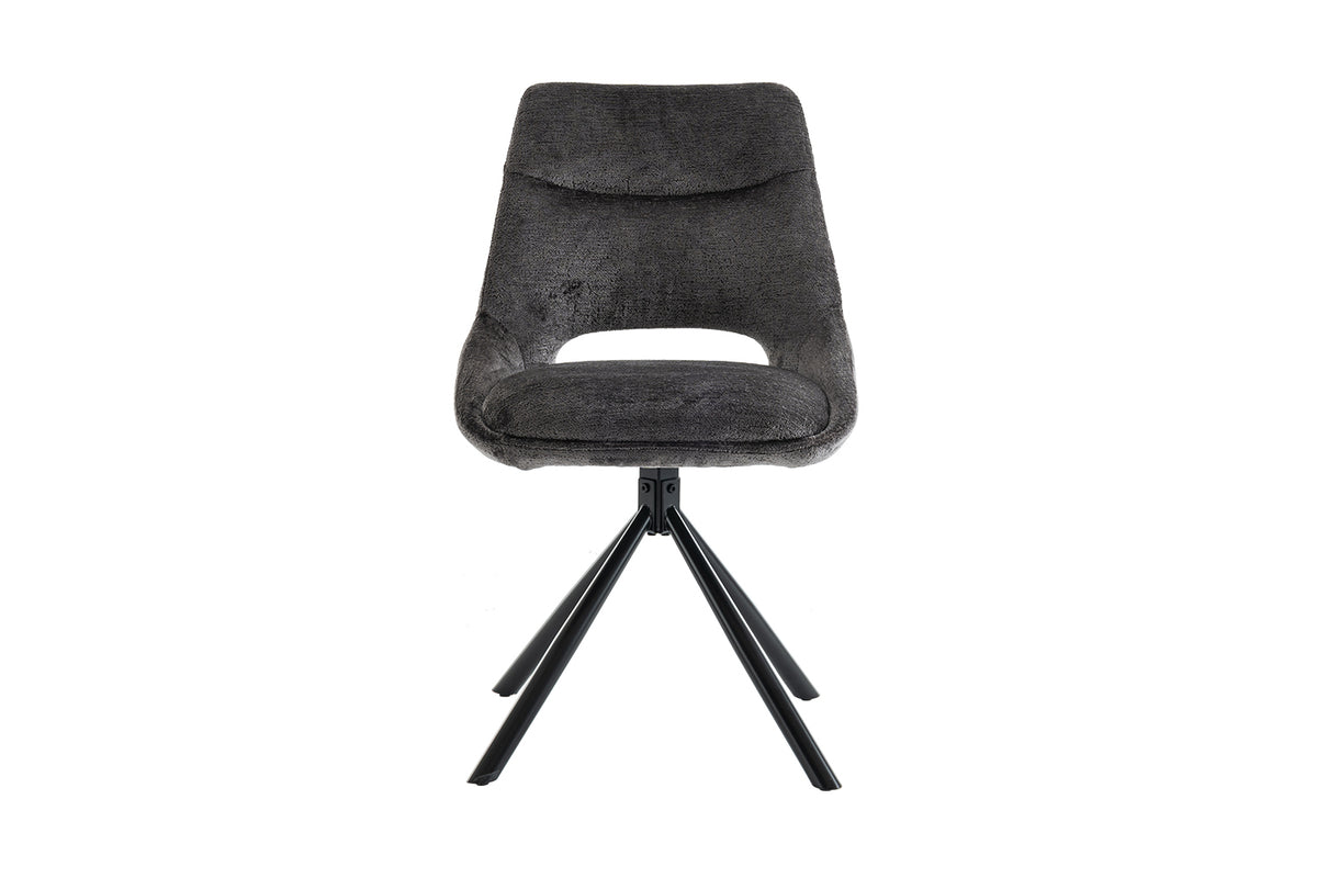 Chaise Dante Tissu Gris