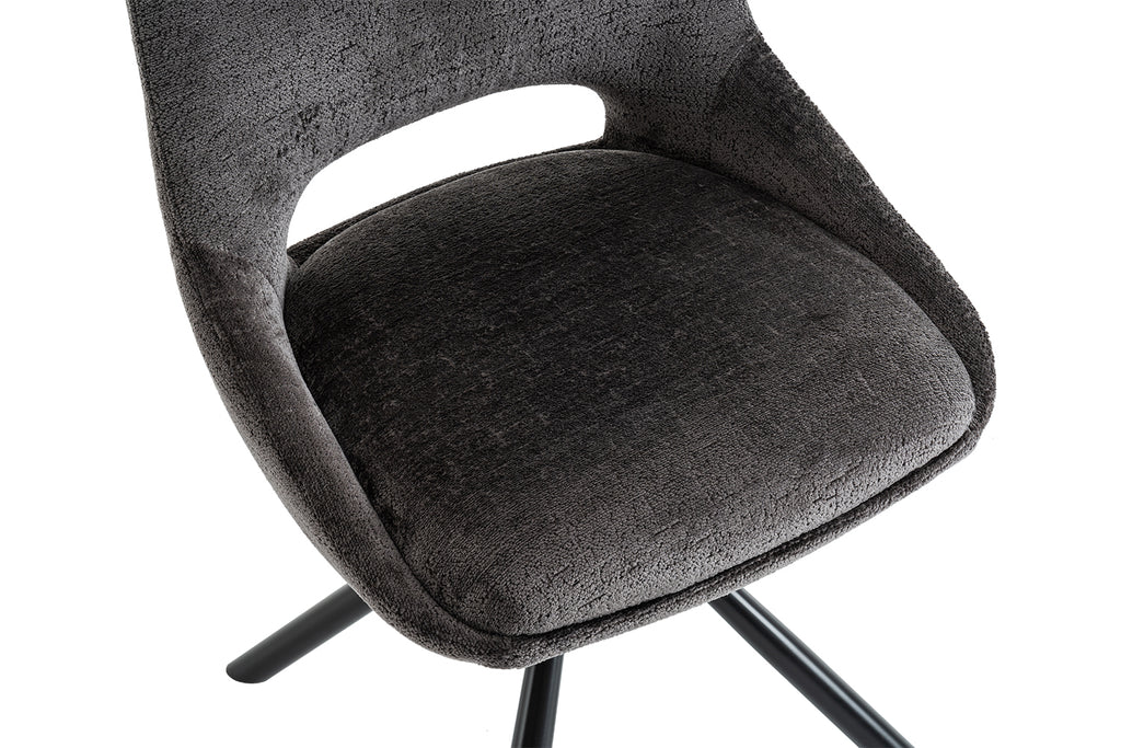 Chaise Dante Tissu Gris