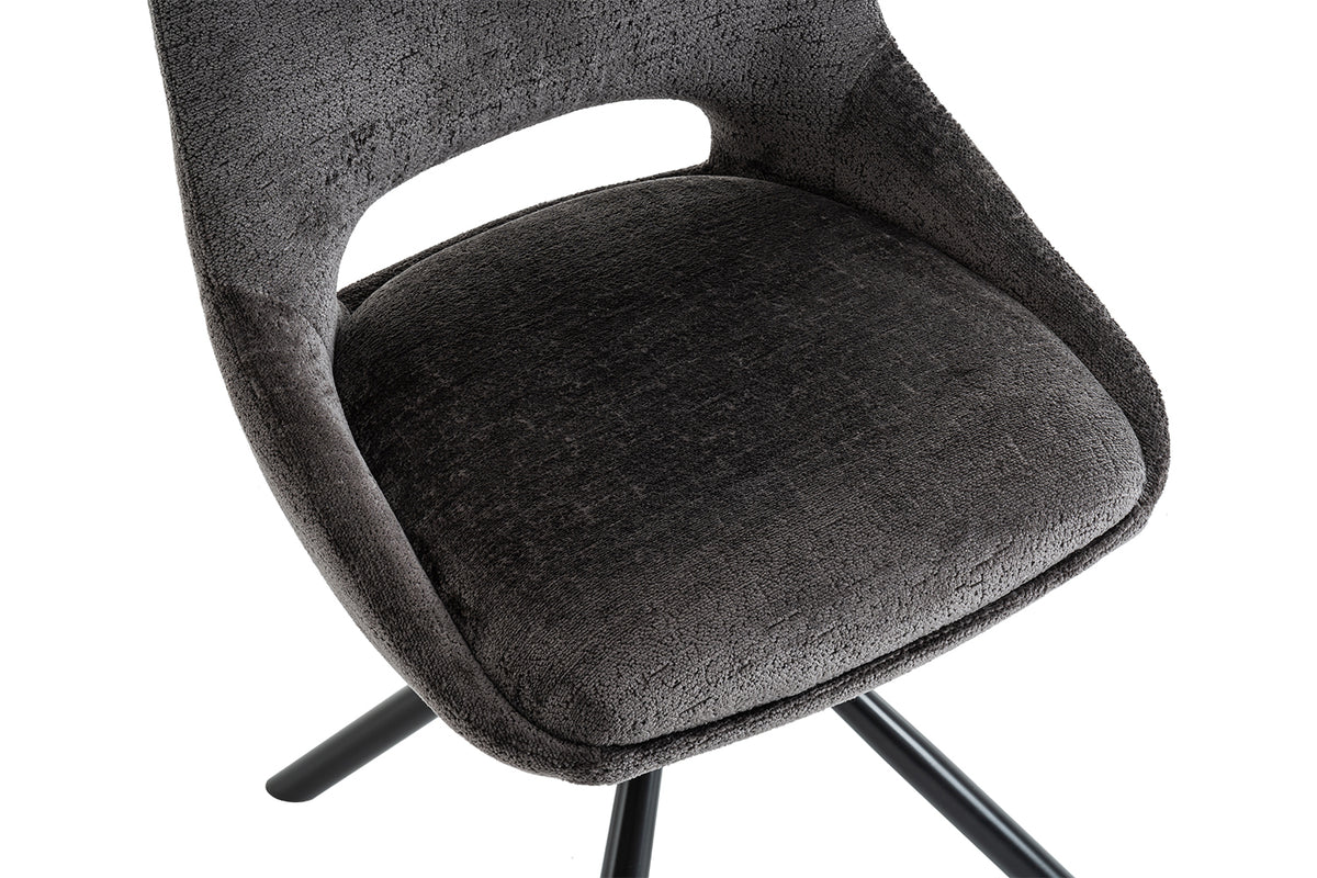 Chaise Dante Tissu Gris