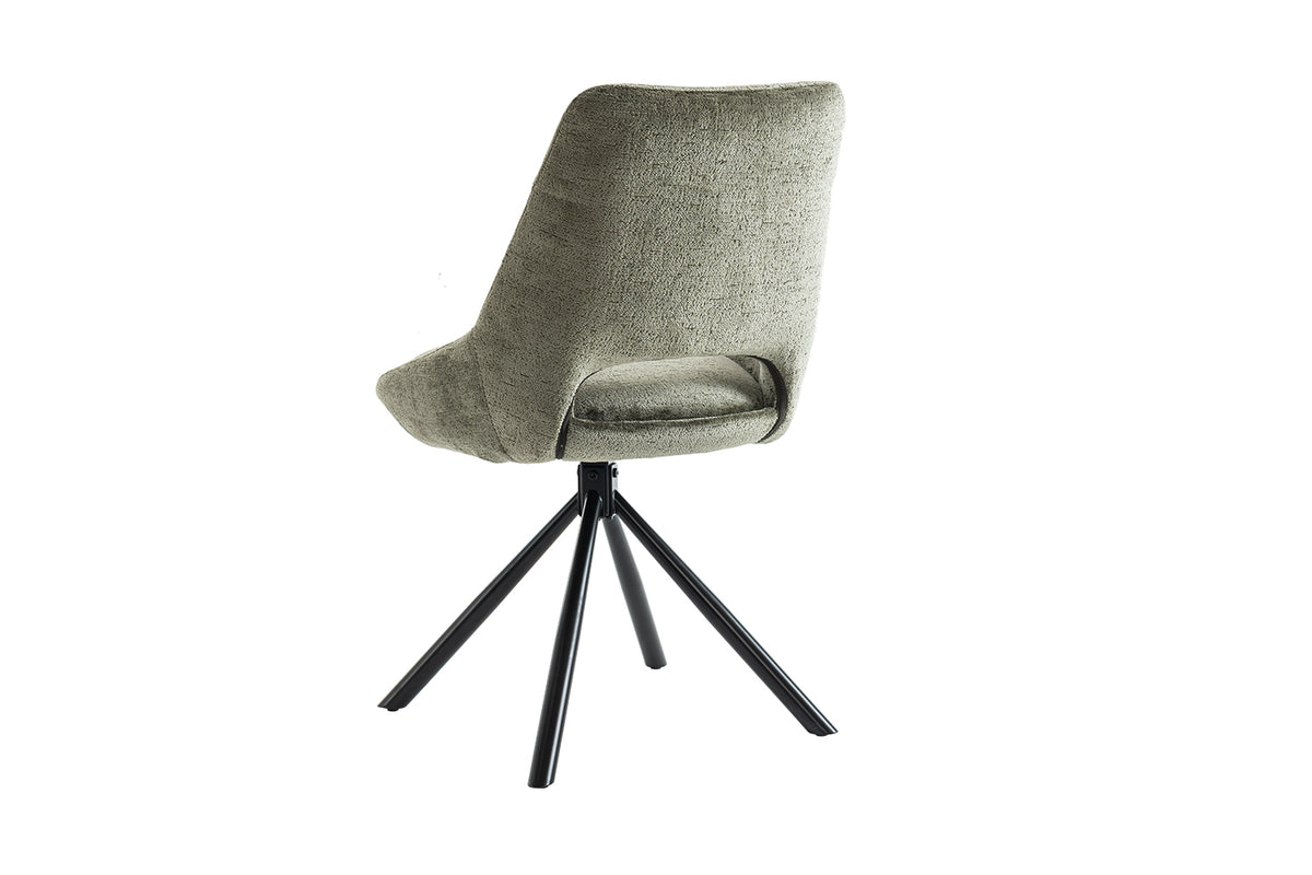Chaise Dante Tissu Vert