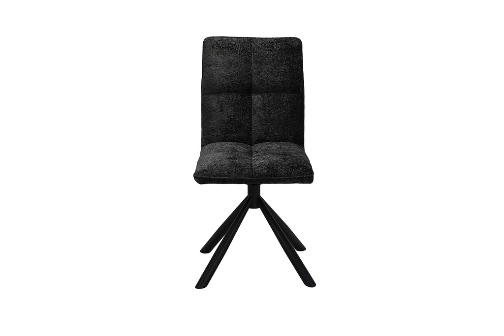 Chaise Jack pivotante Tissu Gris foncé