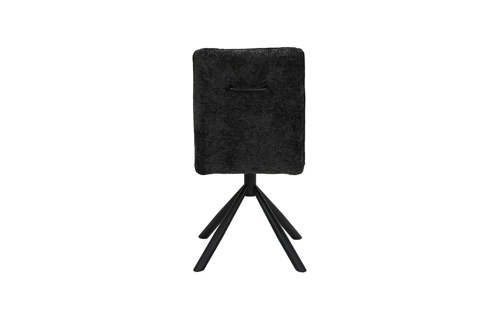 Chaise Jack pivotante Tissu Gris foncé