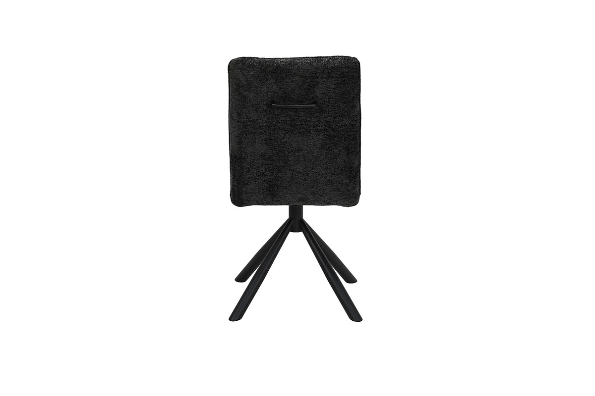 Chaise Jack pivotante Tissu Gris foncé