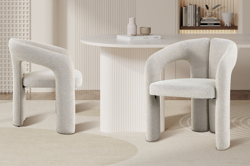 Chaise Beja Tissu Ote Sahara 152 Ecru