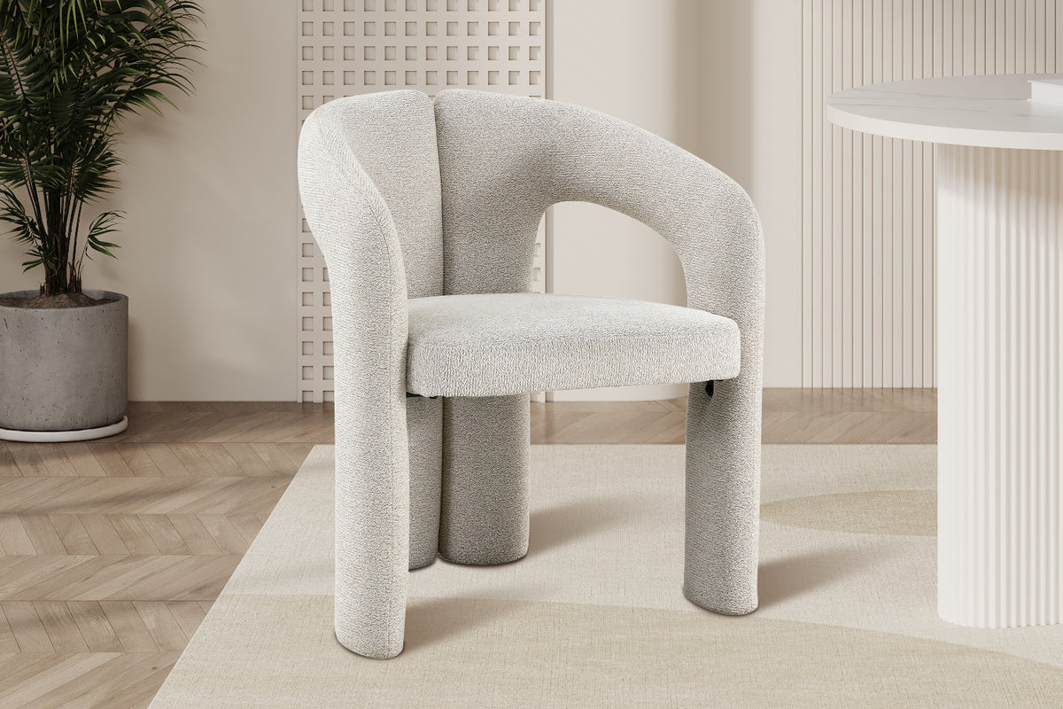 Chaise Beja Tissu Écru