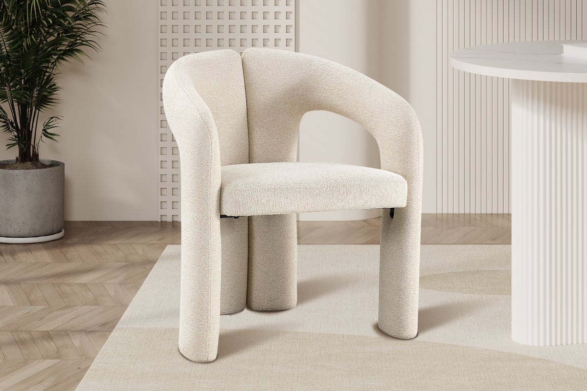 Chaise Beja Tissu Beige