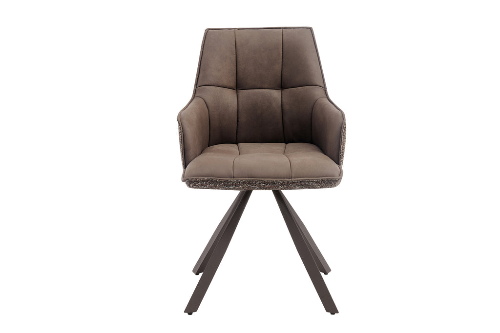 Chaise Solenne pivotante Marron