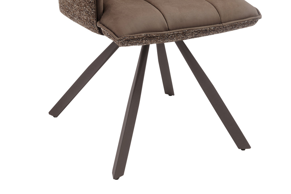 Chaise Solenne pivotante Marron