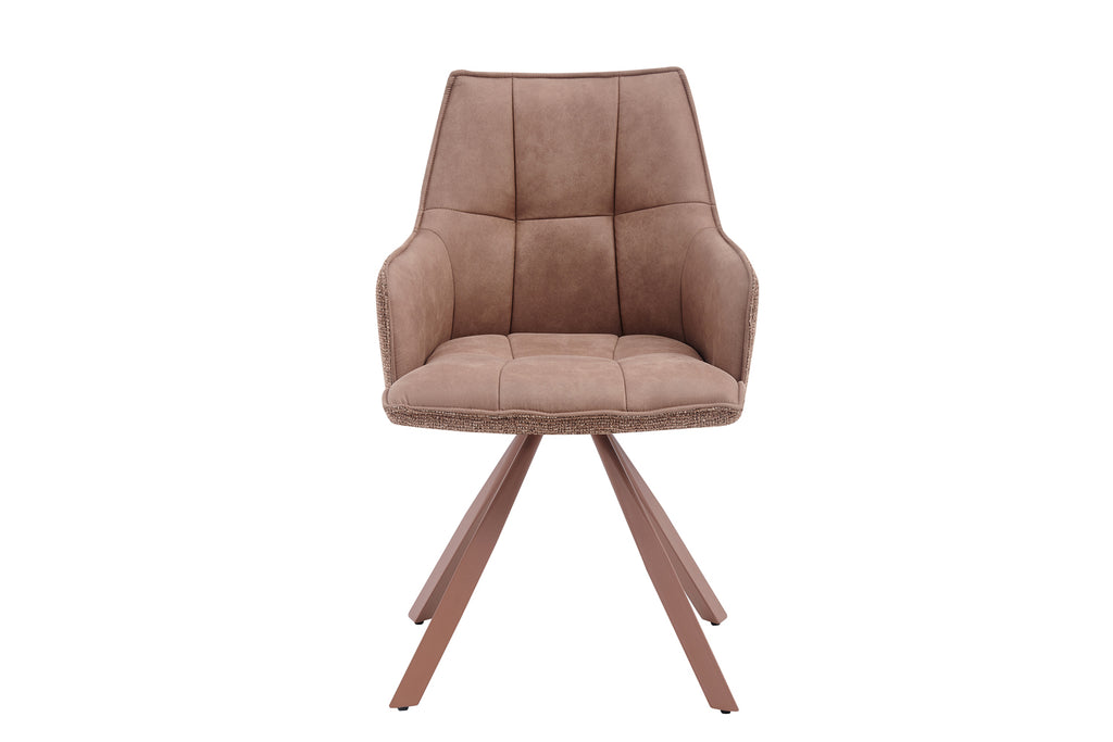 Chaise Solenne pivotante Rose