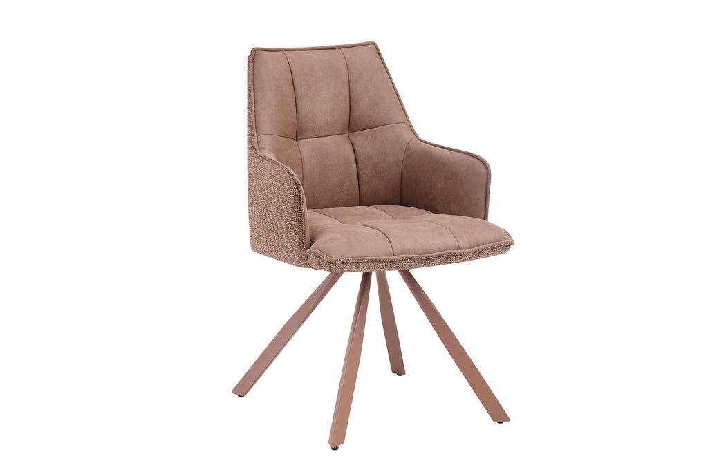 Chaise Solenne pivotante Rose