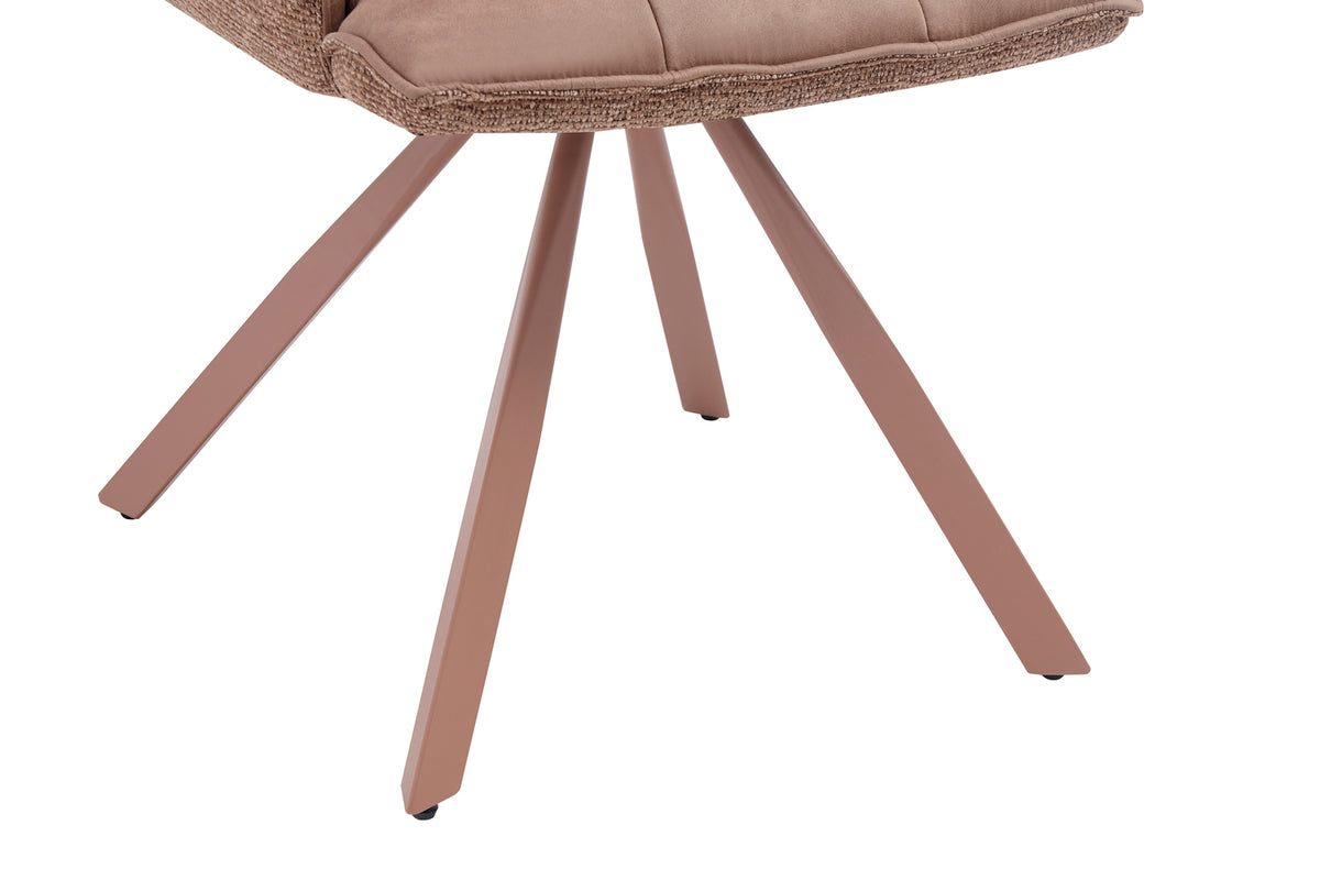 Chaise Solenne pivotante Rose
