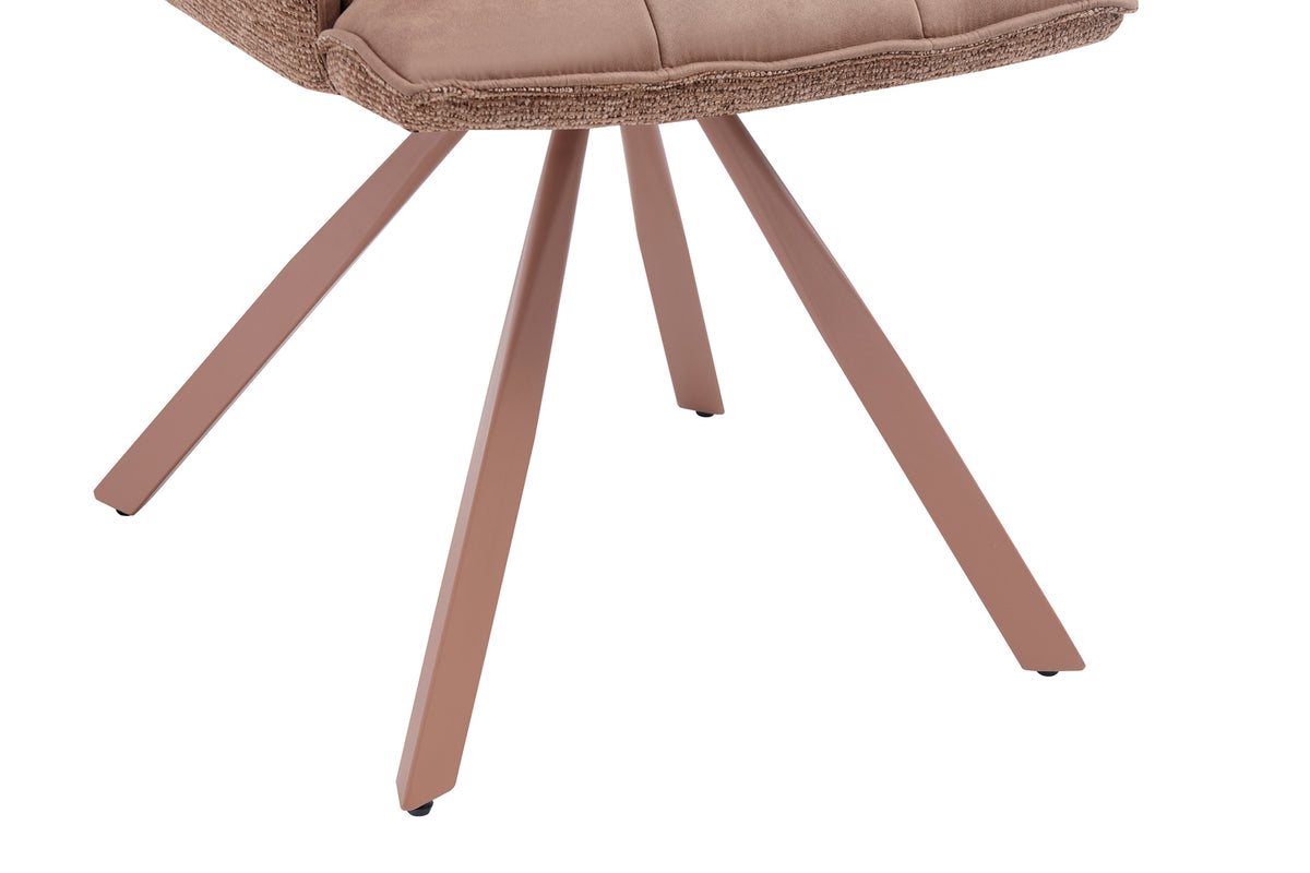 Chaise Solenne pivotante Rose
