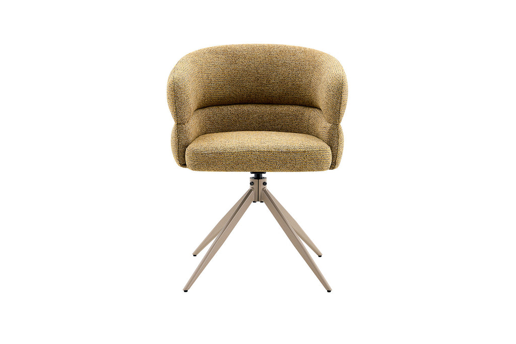 Chaise Leonie Pivotante – WZ coffee-4 Jaune Pied Beige - vue 4