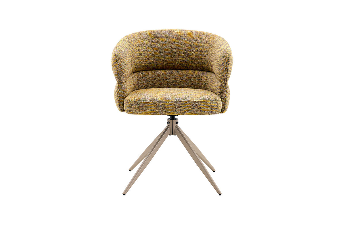 Chaise Leonie Pivotante – WZ coffee-4 Jaune Pied Beige - vue 4